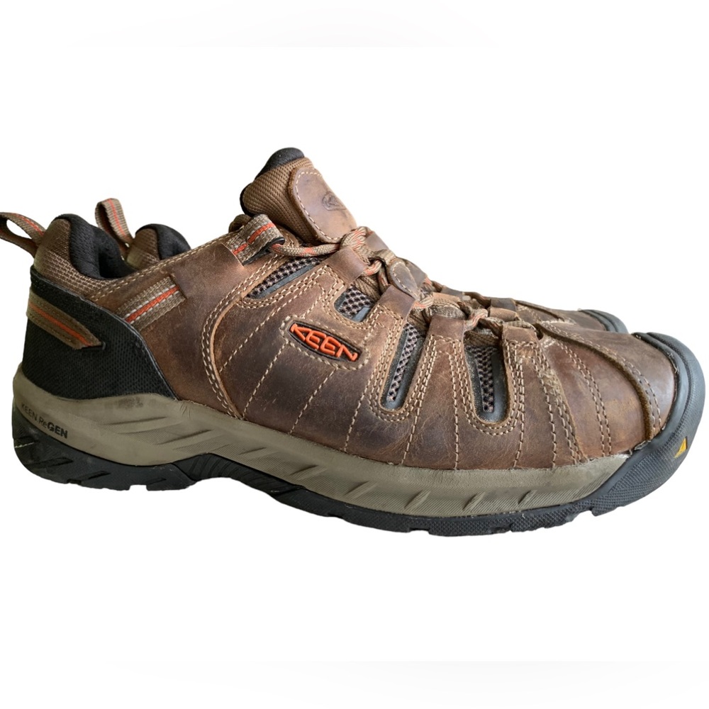 Keen ReGen Brown Lace Up Utility/Hiking Shoes Wide Width Mens Size 9.5 EE